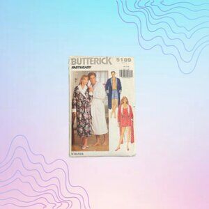 VINTAGE BUTTERICK Bathrobe Sewing Pattern